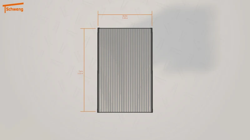 #DE Schweng Flachdachcarport C600 (ID pbv443)