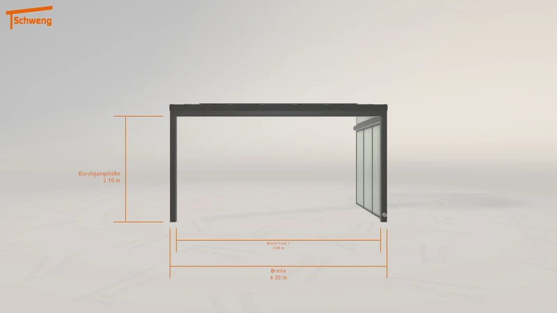 #DE Schweng Terrassenüberdachung S350 (ID pbv2x3)