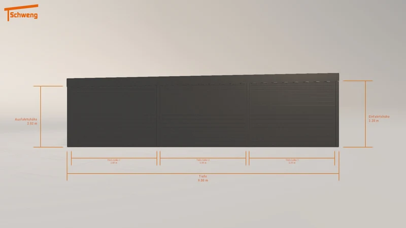 #DE Schweng Flachdachcarport C600+ (ID x7zvbd)