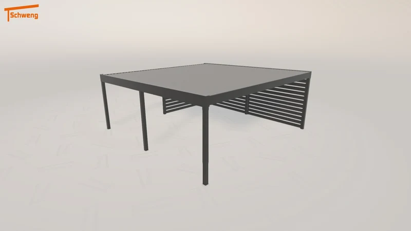 #DE Schweng Flachdachcarport C600+ (ID 425rby) #MTG