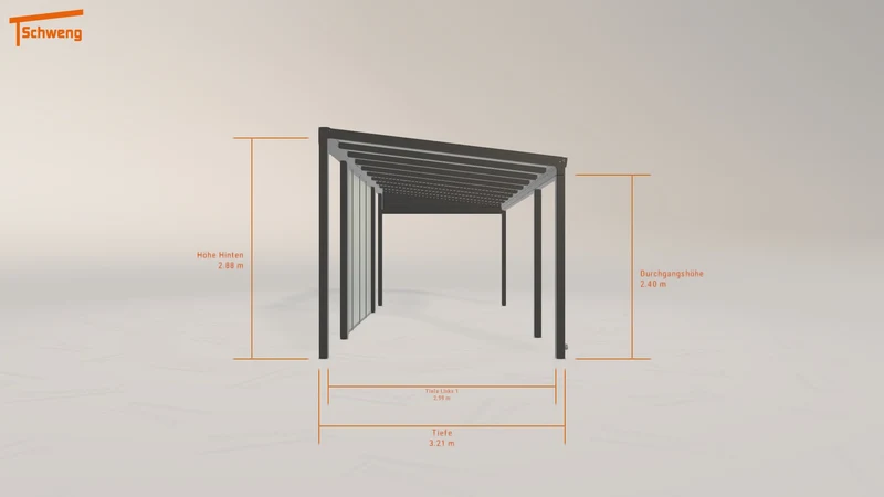 #DE Schweng Pultdachcarport S350 (ID mjvjkj) #MTG