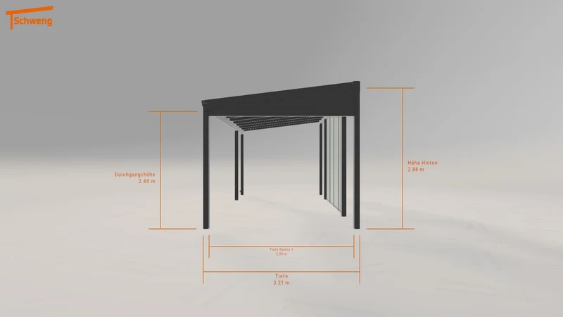 #DE Schweng Pultdachcarport S350 (ID mjvjkj) #MTG