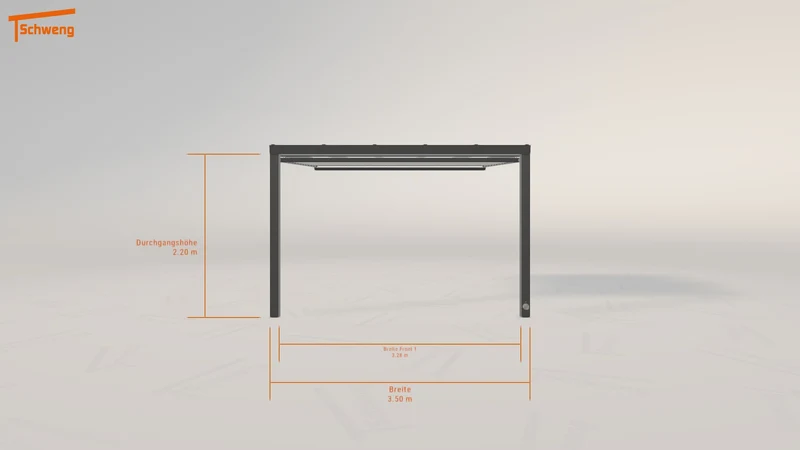 #DE Schweng Terrassenüberdachung S350 (ID k2v2m5)