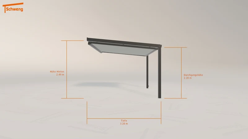 #DE Schweng Terrassenüberdachung S350 (ID k2v2m5)