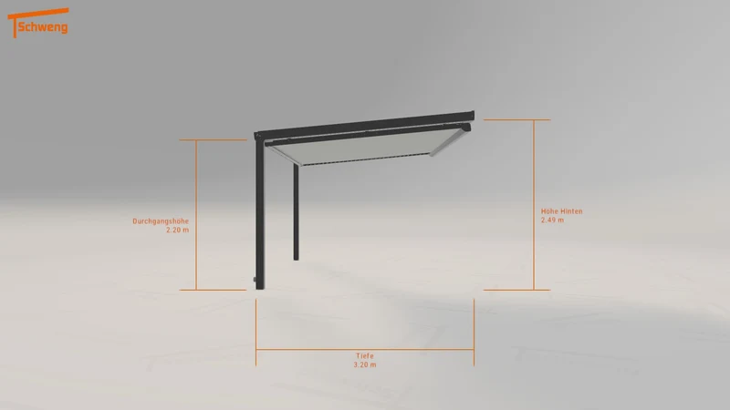 #DE Schweng Terrassenüberdachung S350 (ID k2v2m5)