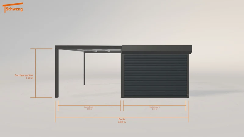 #CH Schweng Pultdachcarport S400 (ID 9wr874)