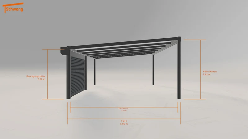 #CH Schweng Pultdachcarport S400 (ID 9wr874)