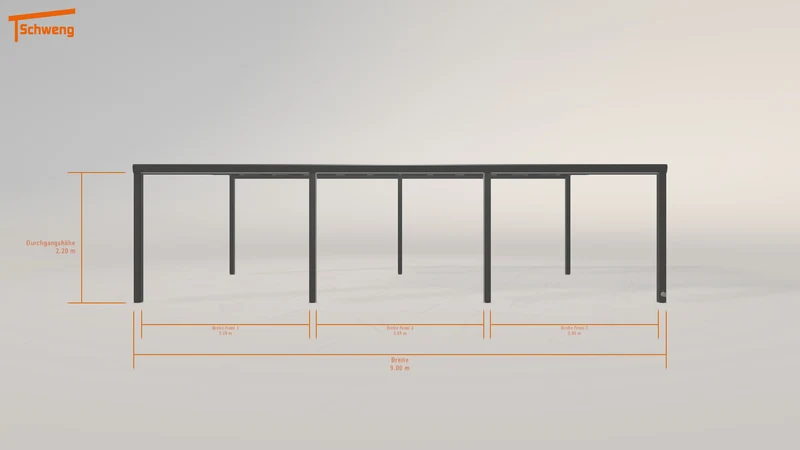 #DE Schweng Pultdachcarport S400 (ID 77278q) #MTG