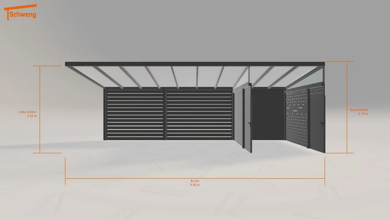 #DE Schweng Pultdachcarport S350 (ID qd98dw) #MTG
