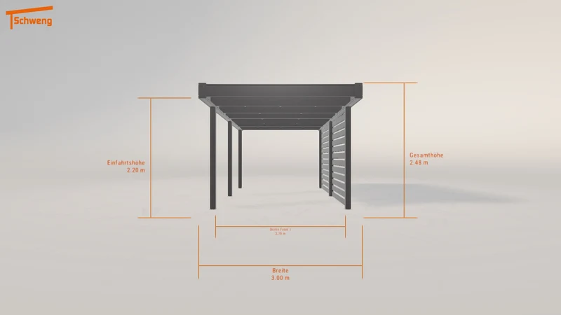 #DE Schweng Flachdachcarport C600 (ID ygz3pb) #MTG