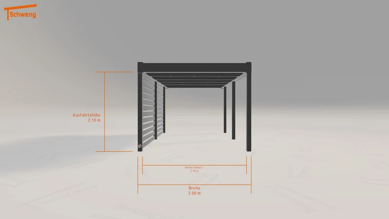 #DE Schweng Flachdachcarport C600 (ID ygz3pb) #MTG