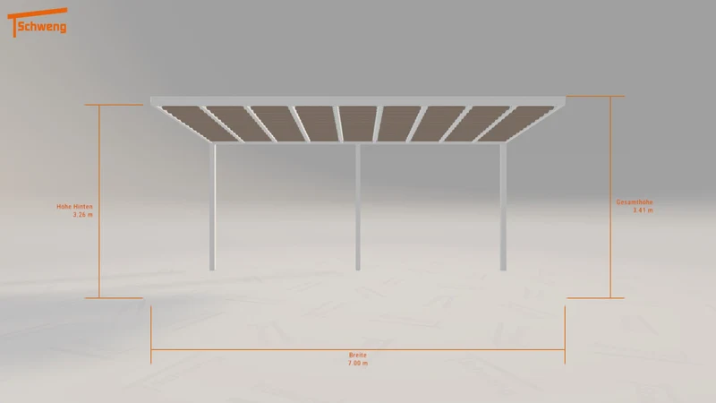 #DE Schweng Terrassenüberdachung S350 (ID 77233z)