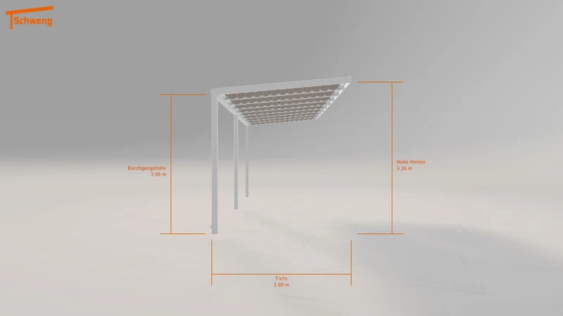 #DE Schweng Terrassenüberdachung S350 (ID 77233z)