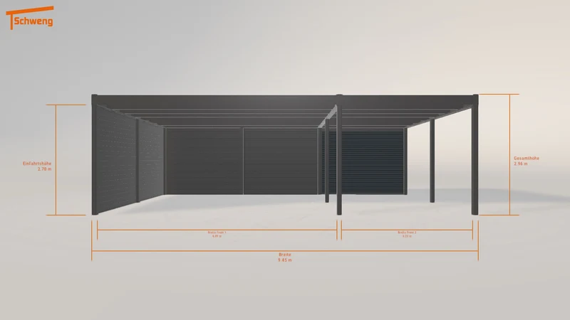 #DE Schweng Flachdachcarport C600 (ID w3jmm3) #MTG