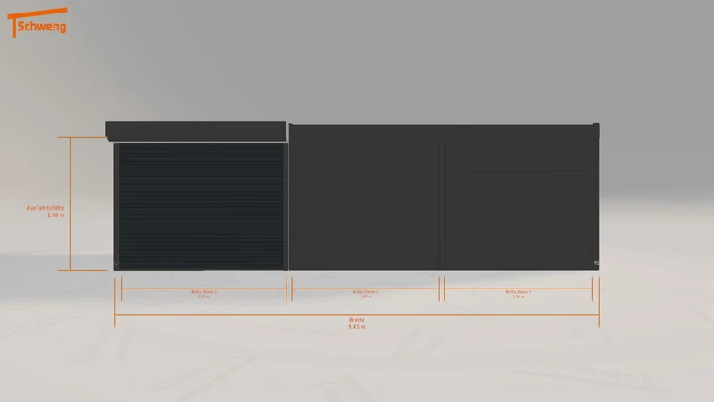 #DE Schweng Flachdachcarport C600 (ID w3jmm3) #MTG