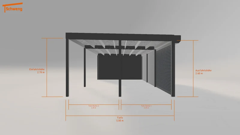 #DE Schweng Flachdachcarport C600 (ID w3jmm3) #MTG