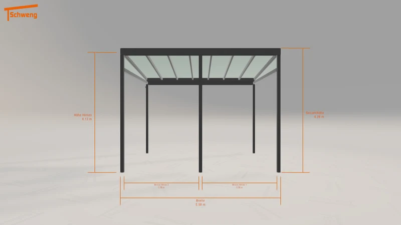 #DE Schweng Pultdachcarport S400 (ID 773822)