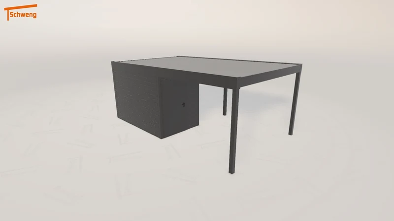 #DE Schweng Flachdachcarport C600 (ID pbv4m3) #MTG