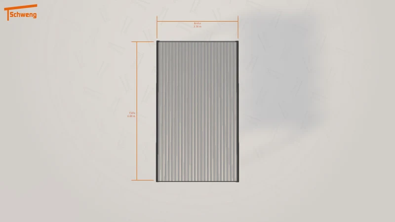 #DE Schweng Flachdachcarport C600 (ID 772xdp)