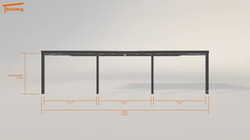 #DE Schweng Terrassenüberdachung S400 (ID 5m7543)