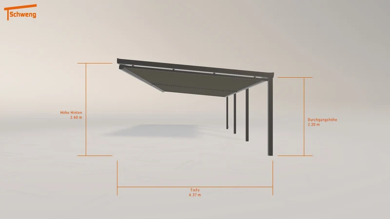 #DE Schweng Terrassenüberdachung S400 (ID 5m7543)