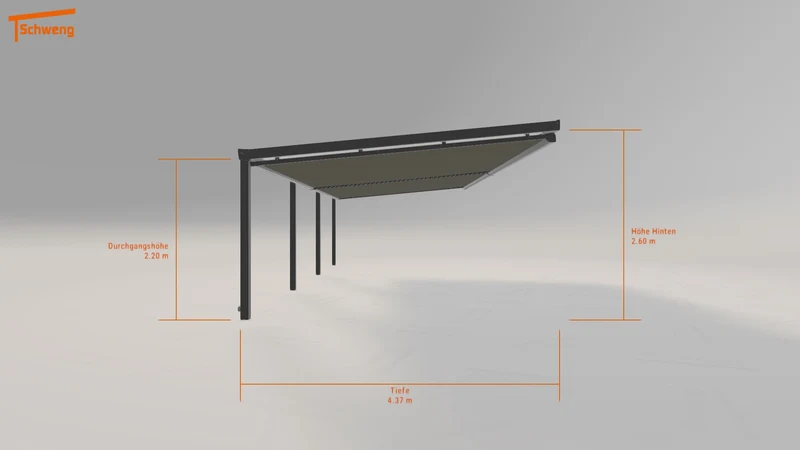 #DE Schweng Terrassenüberdachung S400 (ID 5m7543)