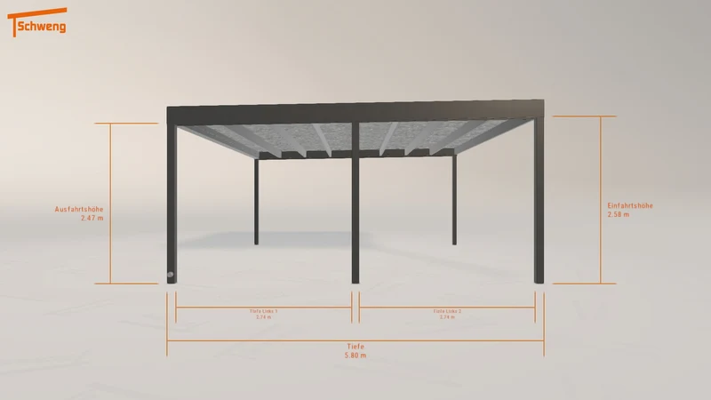 #DE Schweng Flachdachcarport C600 (ID qd7ky4) #MTG