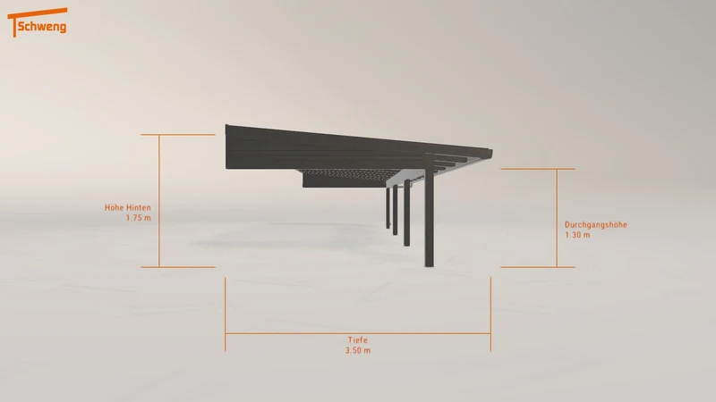#DE Schweng Terrassenüberdachung S350 (ID n59pd4)