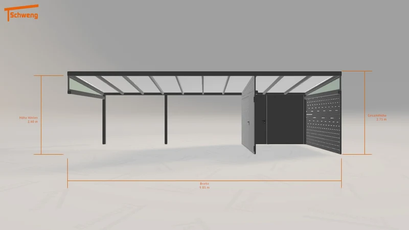 #DE Schweng Pultdachcarport S350 (ID g7dykn) #MTG