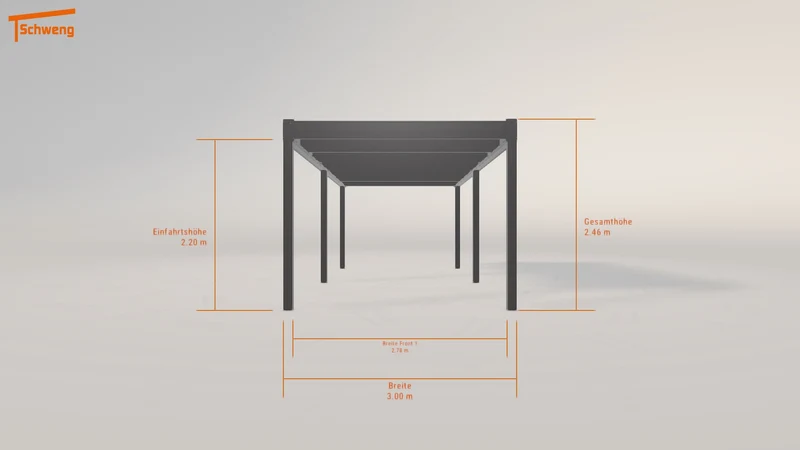 #DE Schweng Flachdachcarport C600 (ID 4259dg) #MTG