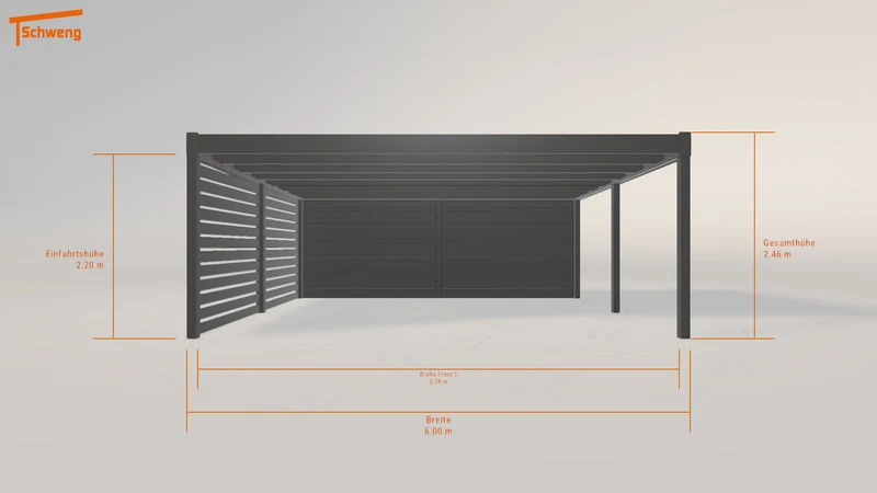 #DE Schweng Flachdachcarport C600 (ID bkdynp) #MTG