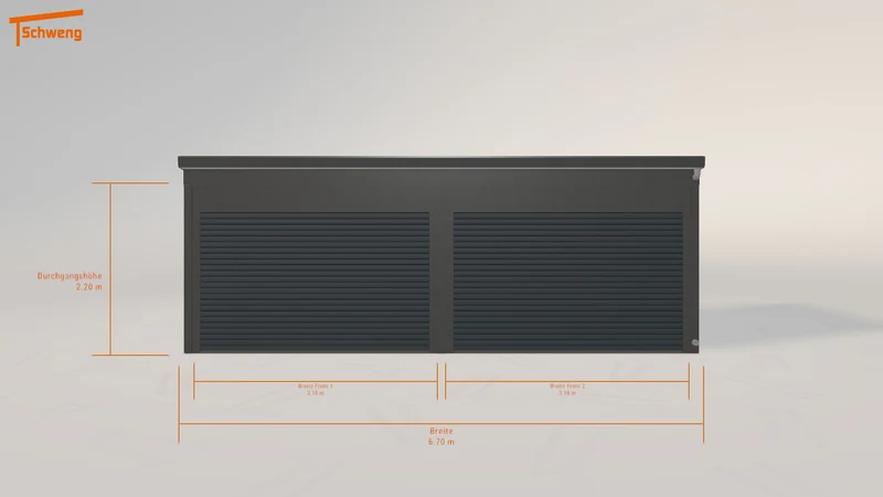 #DE Schweng Pultdachcarport S400 (ID k2v85p)