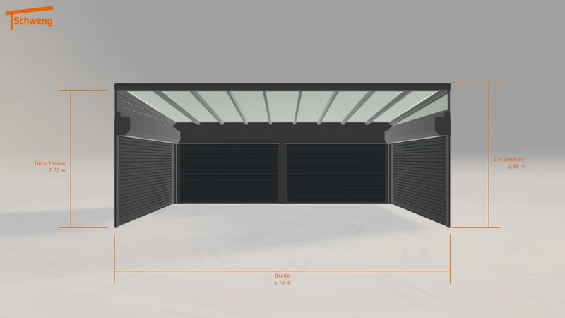 #DE Schweng Pultdachcarport S400 (ID k2v85p)