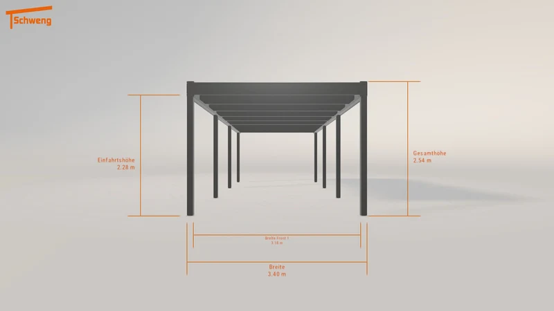 #AT Schweng Flachdachcarport C600 (ID zb39rm) #MTG