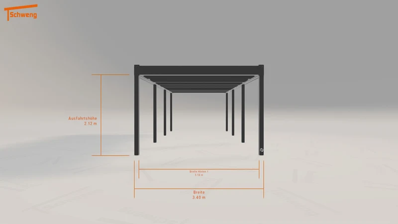 #AT Schweng Flachdachcarport C600 (ID zb39rm) #MTG