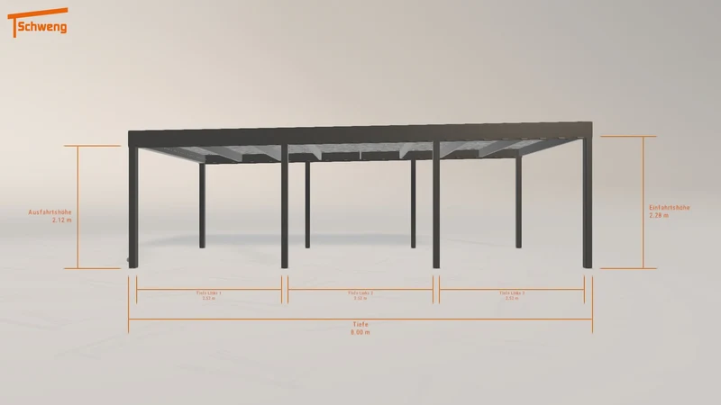 #AT Schweng Flachdachcarport C600 (ID zb39rm) #MTG