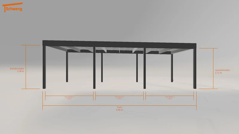 #AT Schweng Flachdachcarport C600 (ID zb39rm) #MTG