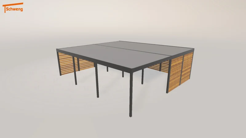 #DE Schweng Flachdachcarport C600 (ID 2q943d) #MTG