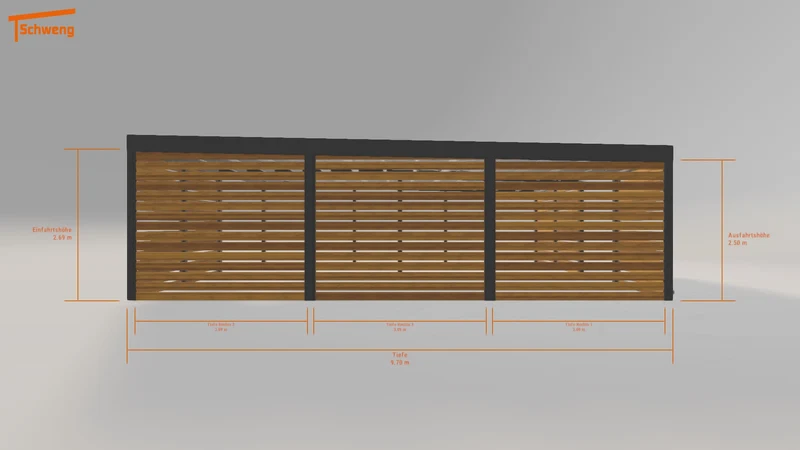 #DE Schweng Flachdachcarport C600 (ID 2q943d) #MTG