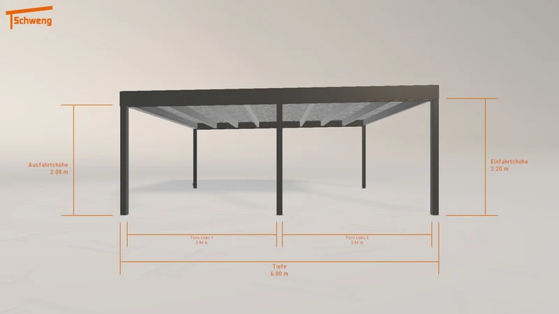 #DE Schweng Flachdachcarport C600+ (ID x7z4v9) #MTG