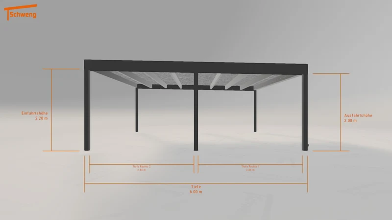 #DE Schweng Flachdachcarport C600+ (ID x7z4v9) #MTG
