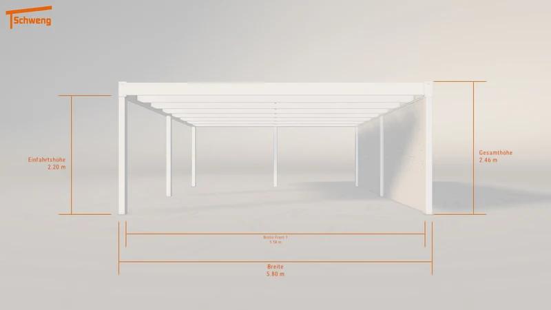 #DE Schweng Flachdachcarport C600 (ID k2vdkp) #MTG