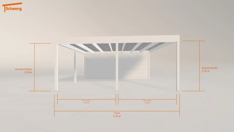 #DE Schweng Flachdachcarport C600 (ID k2vdkp) #MTG