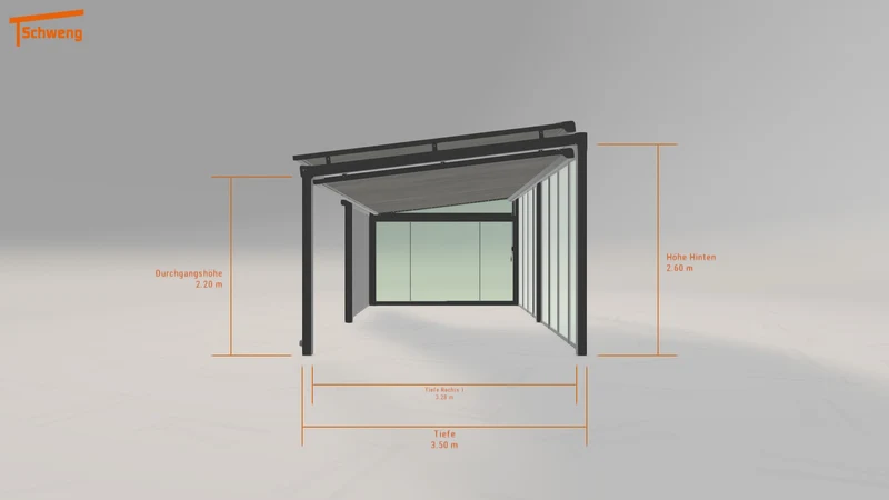 #DE Schweng Terrassenüberdachung S400 (ID z5)