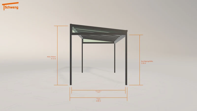 #DE Schweng Pultdachcarport S400 (ID rjxqxg)