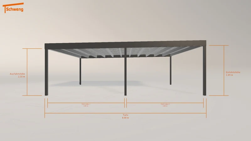 #DE Schweng Flachdachcarport C600+ (ID g7v4vq) #MTG