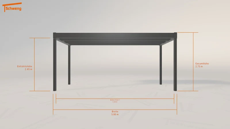 #DE Schweng Flachdachcarport C600+ (ID k2dxdp) #MTG