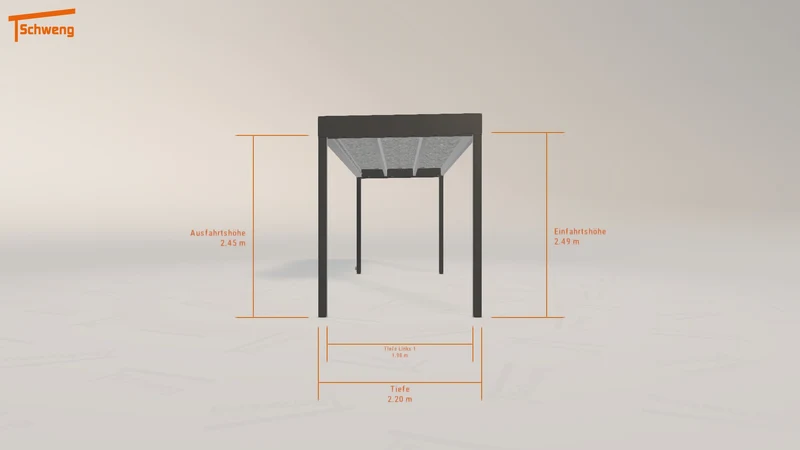 #DE Schweng Flachdachcarport C600+ (ID k2dxdp) #MTG