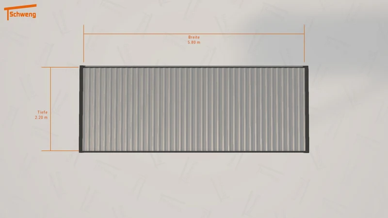 #DE Schweng Flachdachcarport C600+ (ID k2dxdp) #MTG