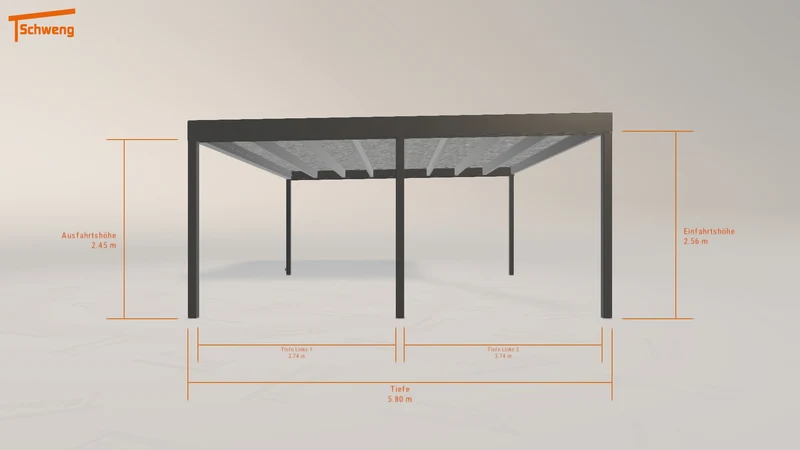 #DE Schweng Flachdachcarport C600+ (ID n59b9r) #MTG